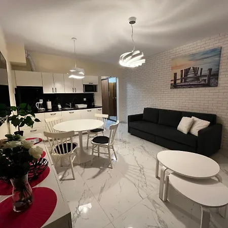 Enklawa Przy Plaży - Szklane Apartament *